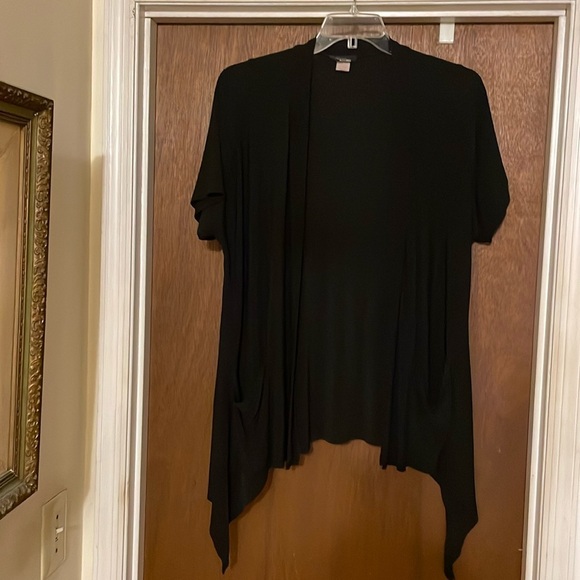 RACHEL Rachel Roy Sweaters - Rachel Rachel black drape front cardigan​